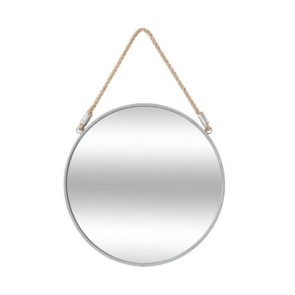 Atmosphera - Zidno ogledalo EDEN pr. 38 cm srebrna