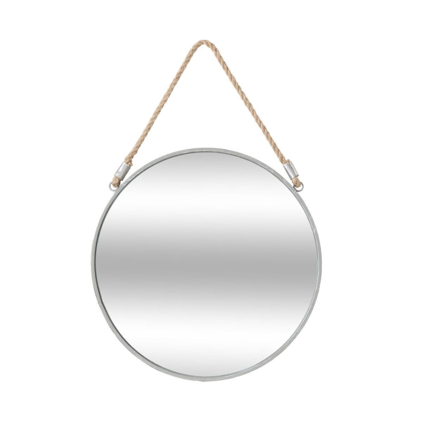 Atmosphera - Zidno ogledalo EDEN pr. 38 cm srebrna