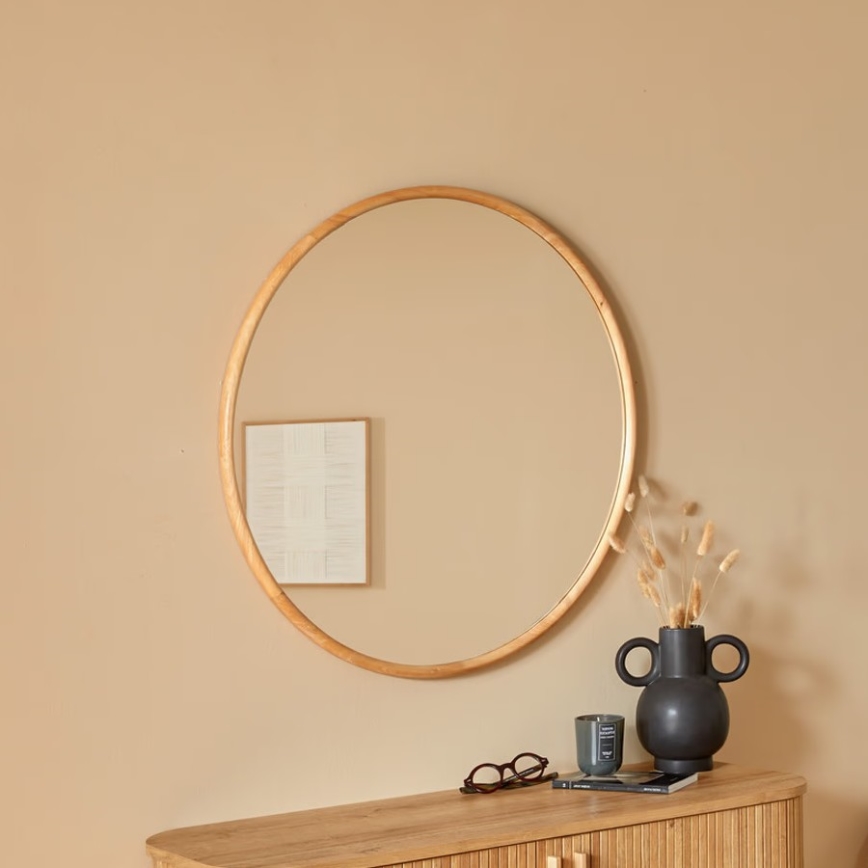 Atmosphera - Zidno ogledalo KIM pr. 75 cm kaučukovac