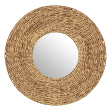 Atmosphera - Zidni ogledalo LORENA promjera 75 cm od vodene hijacinte