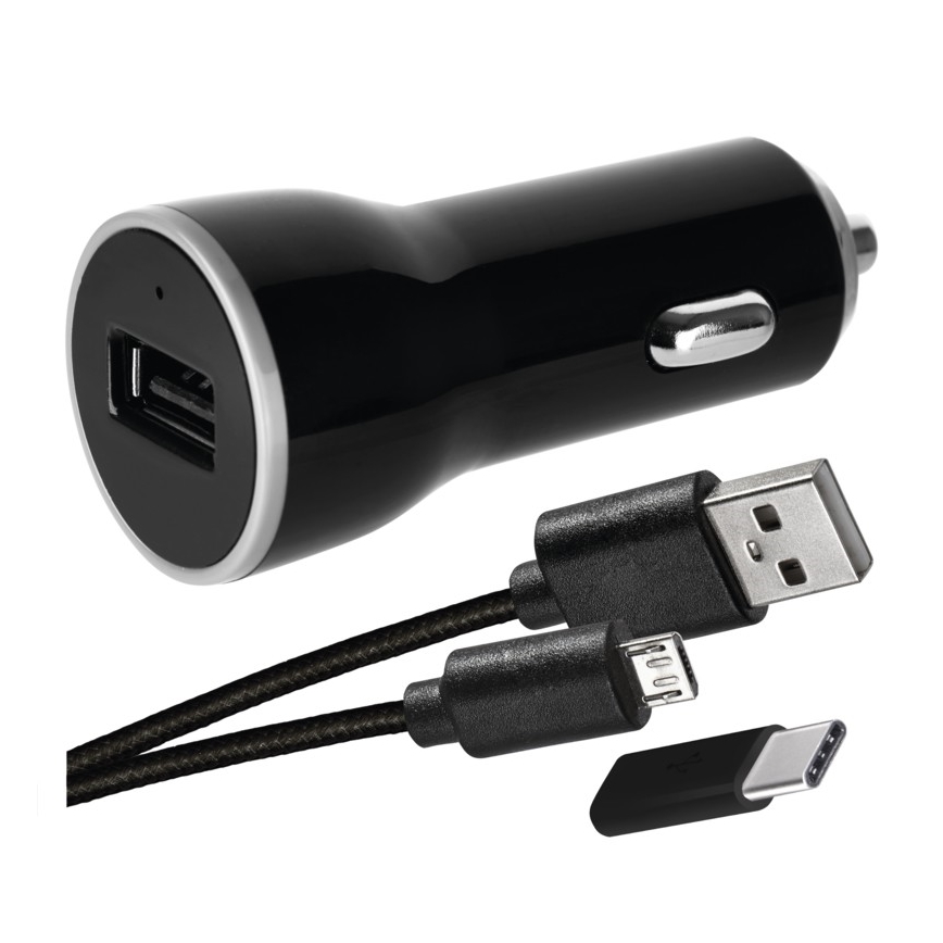 Auto punjač 2,1A + micro USB kabel