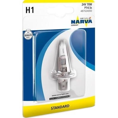Auto žarulja H1 P14.5s/70W/24V - Narva 48702NVAB1