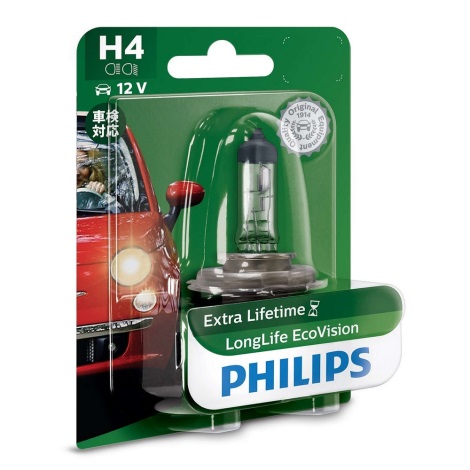 Auto žarulja Philips ECO VISION 12342LLECOB1 H4 P43t-38/55W/12V 3100K