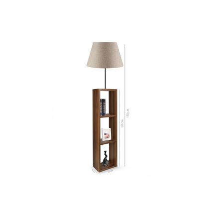 AYD 1xE27/40W/230V smeđa/siva podna lampa