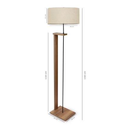 AYD Staja lampa 1xE27/40W/230V Smeđa/Bež