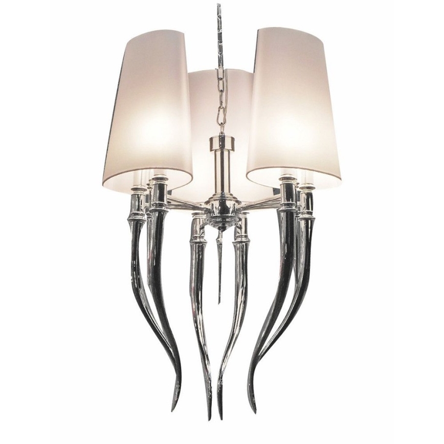 Azzardo AZ0028 - Luster na lancu DIABLO 6xE14/11W/230V bijela