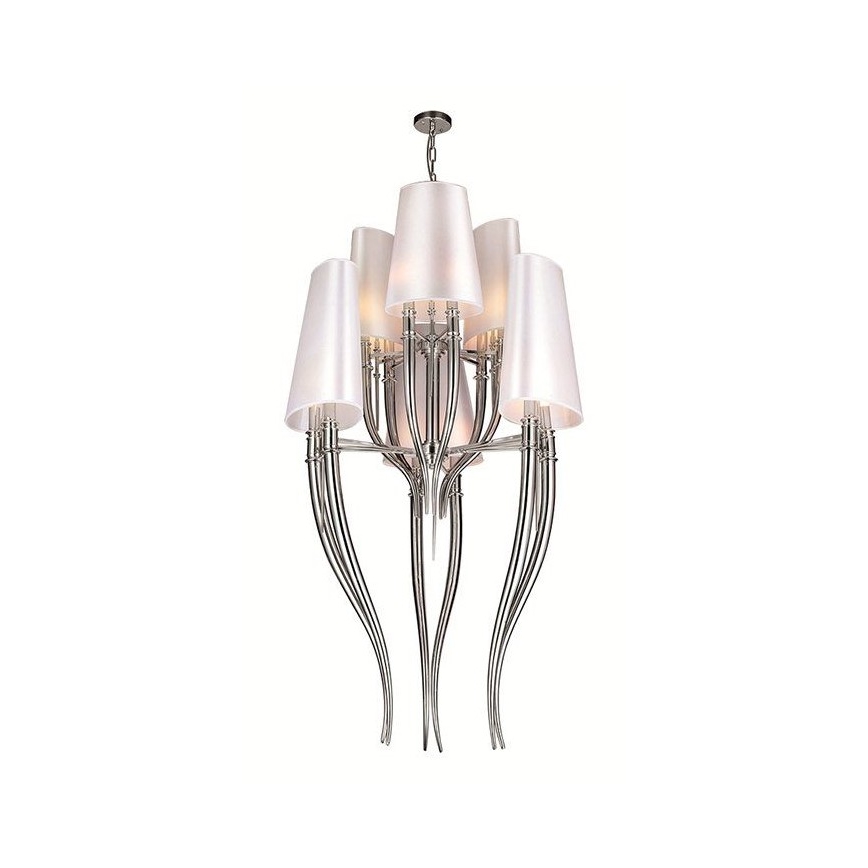 Azzardo AZ0173 - Luster na lancu DIABLO 12xE14/11W/230V bijela