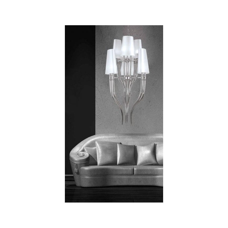 Azzardo AZ0173 - Luster na lancu DIABLO 12xE14/11W/230V bijela