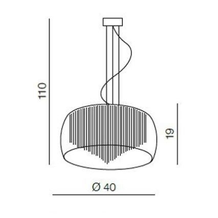 Azzardo AZ0999 - Stropna svjetiljka REGO 5xG9/40W/230V