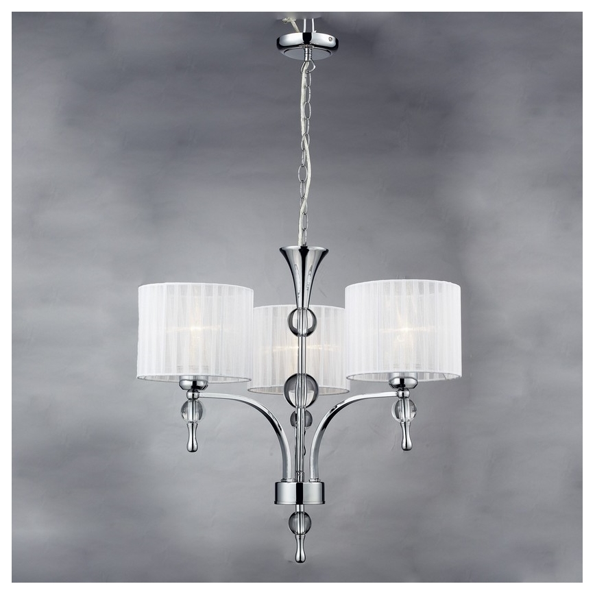 Azzardo AZ1006 - Luster na lancu IMPRESS 3xE27/60W/230V