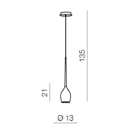 Azzardo AZ1220 - Luster na sajli IZZA 1xE14/40W/230V