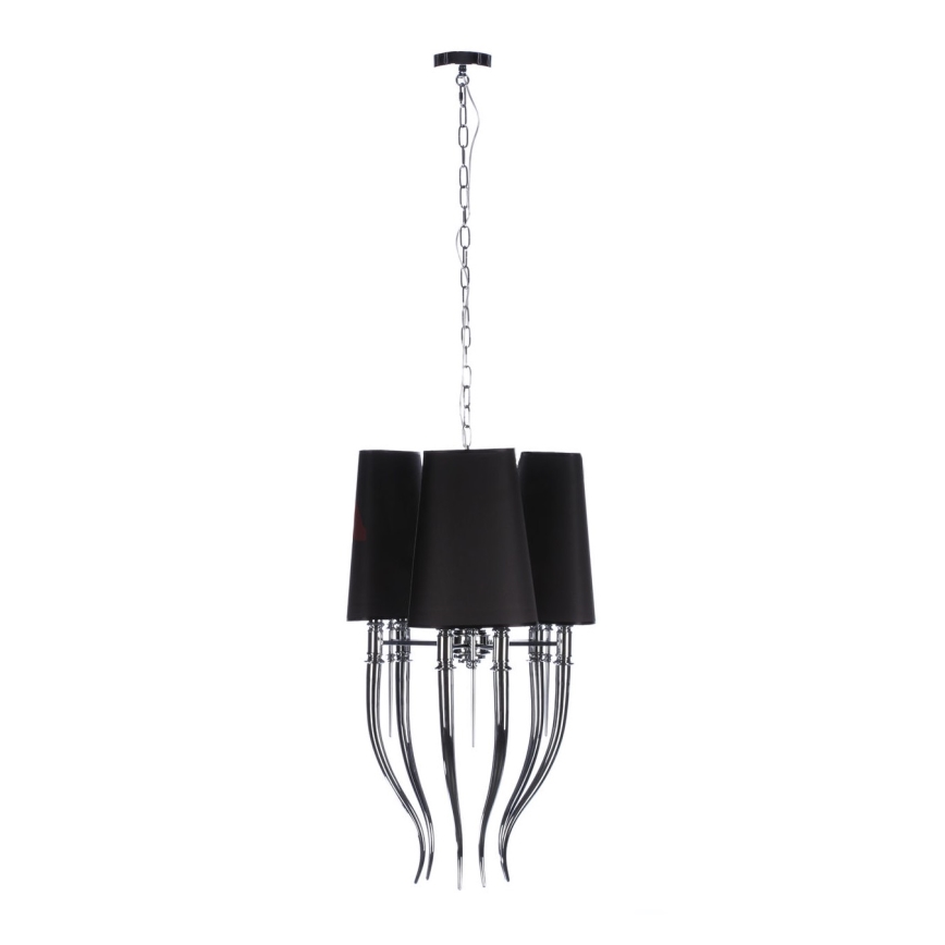 Azzardo AZ1345 - Luster na lancu DIABLO 6xE14/11W/230V crna