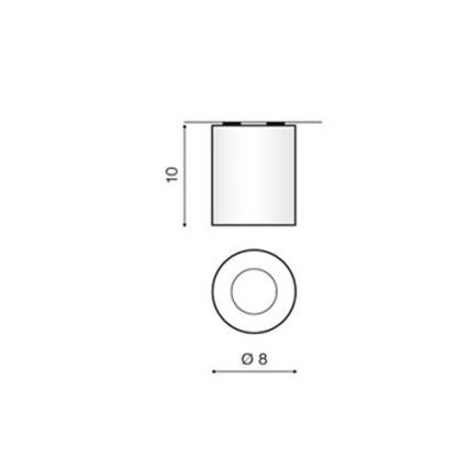 Azzardo AZ1360 - Vanjska stropna svjetlijka ARO 1xGU10/50W/230V IP54