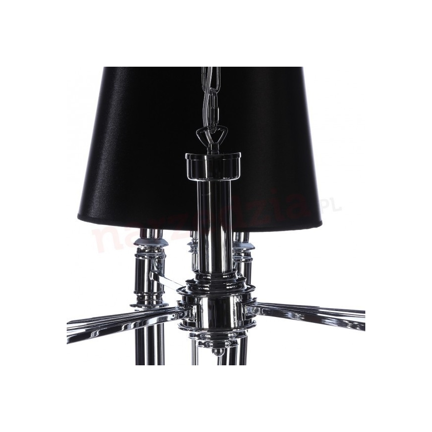 Azzardo AZ1417 - Luster na lancu DIABLO 12xE14/11W/230V crna