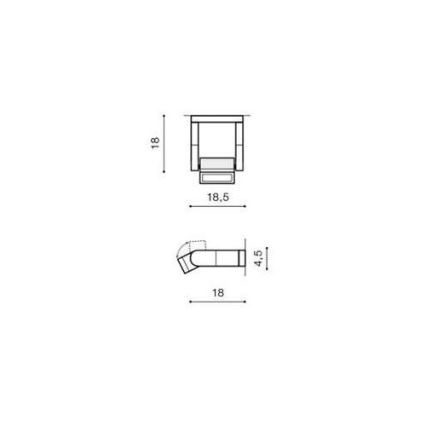 Azzardo AZ2132 - LED Vanjska zidna svjetiljka FRAME LED/8W/230V IP54