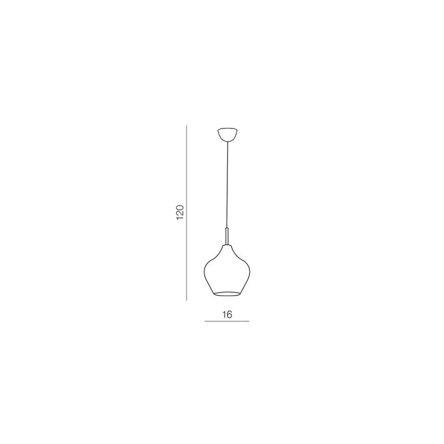 Azzardo AZ2148 - Luster na sajli AMBER MILANO 1xG9/40W/230V