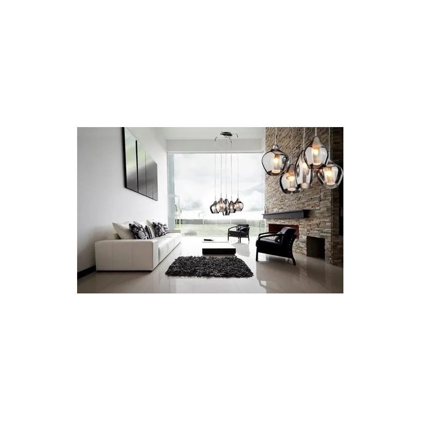Azzardo AZ2149 - Luster na sajli AMBER MILANO 3xG9/40W/230V