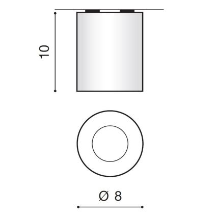 Azzardo AZ2558 - Vanjska stropna svjetlijka ARO 1xGU10/50W/230V IP54