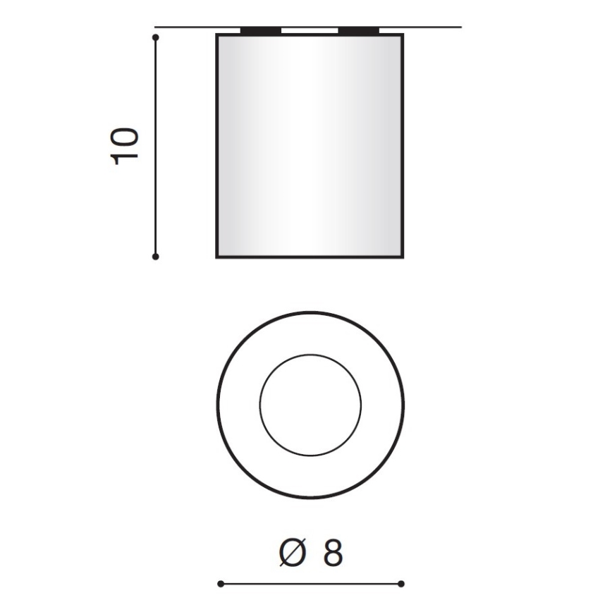 Azzardo AZ2558 - Vanjska stropna svjetlijka ARO 1xGU10/50W/230V IP54