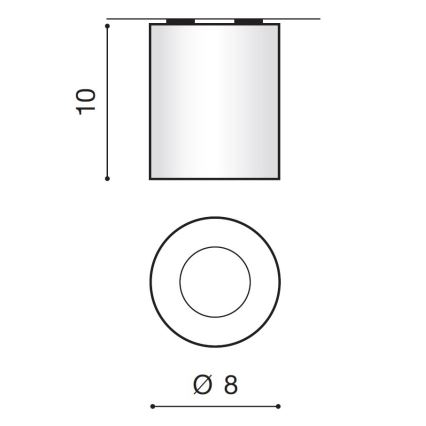 Azzardo AZ2559 - Vanjska stropna svjetlijka ARO 1xGU10/50W/230V IP54