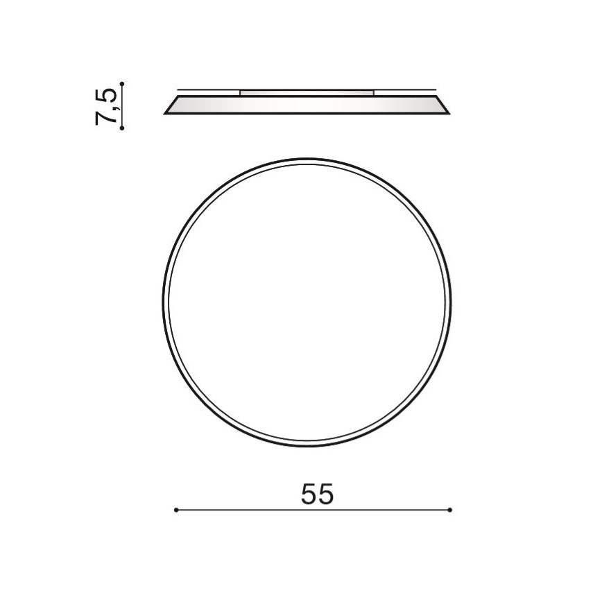 Azzardo AZ2739 - LED stropna svjetiljka CORTONA LED/50W/230V 4000K