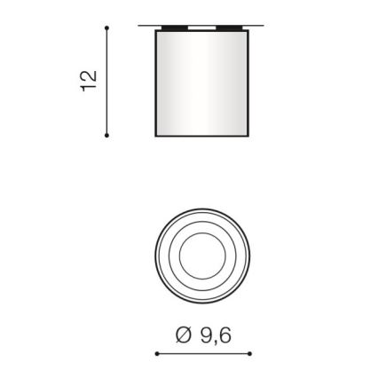 Azzardo AZ2955 - Stropna svjetiljka BROSS 1xGU10/50W/230V