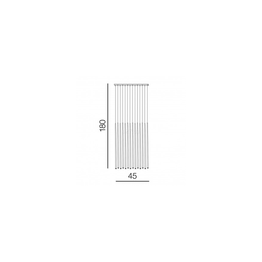 Azzardo AZ3424 - LED luster na sajli LOUISE 14xLED/3W/230V