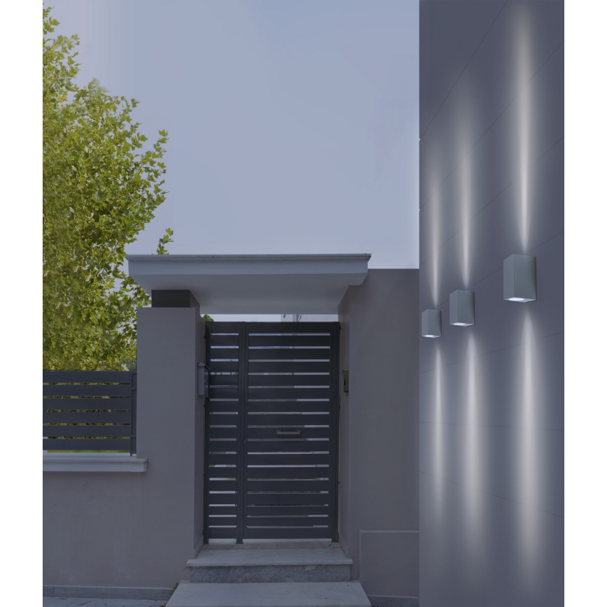 Azzardo AZ4267 - Vanjska zidna svjetiljka RIMINI 1xGU10/35W/230V IP54 uglast