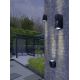 Azzardo AZ4345 - Vanjska zidna svjetiljka REZIA 2xGU10/35W/230V IP54