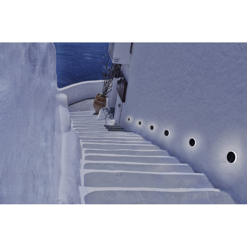 Azzardo AZ4463 - LED Vanjska ugrađena svjetiljka ALF LED/3W/230V IP67 crna