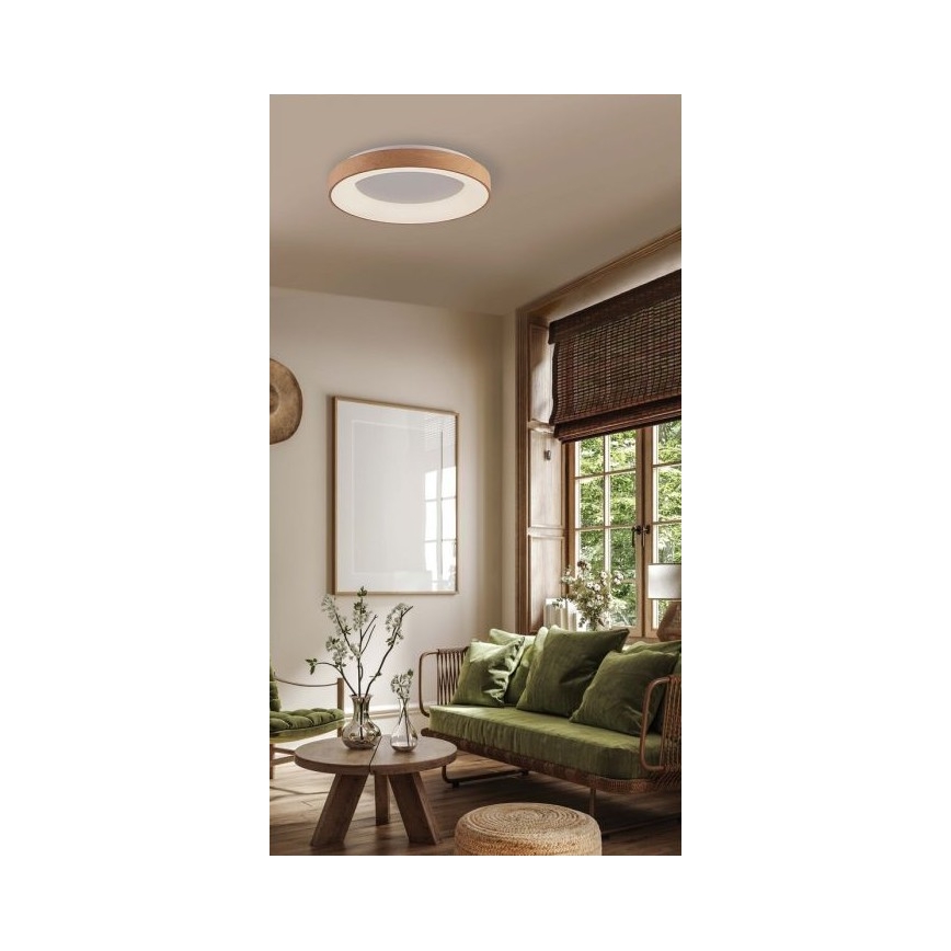 Azzardo AZ4989 - LED Stropna svjetiljka SANTANA LED/30W/230V smeđa