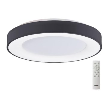 Azzardo AZ4995 - LED stropna svjetiljka s prigušivanjem SANTANA LED/80W/230V crna + daljinski upravljač