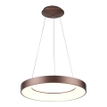 Azzardo AZ4998 - LED luster na užetu SANTANA LED/30W/230V smeđa