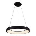 Azzardo AZ4999 - LED luster na užetu SANTANA LED/30W/230V crna