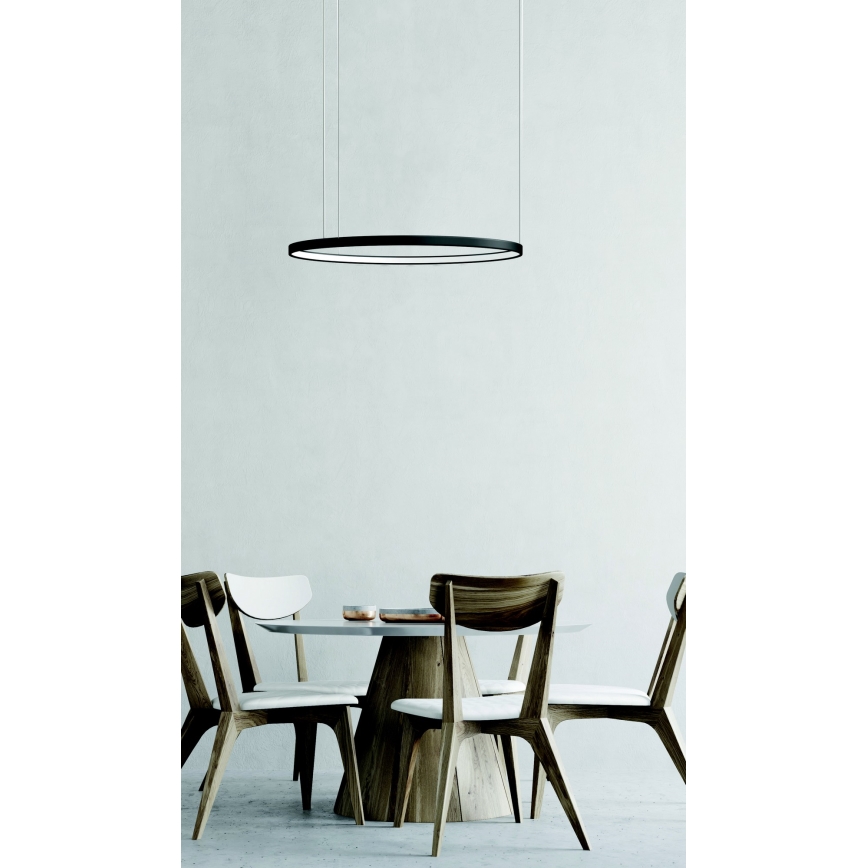 Azzardo AZ5016 -LED Prigušivi luster na sajli AGNES LED/38W/230V pr. 48 cm crna