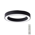 Azzardo AZ5032 - LED stropna svjetiljka s prigušivanjem MARCO LED/50W/230V crna + daljinski upravljač