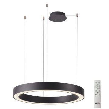 Azzardo AZ5044 - LED prigušivač luster na užetu MARCO LED/50W/230V crna + daljinski upravljač