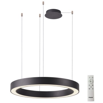 Azzardo AZ5053 - LED prigušivač lustera na užetu MARCO LED/100W/230V crna + daljinski upravljač