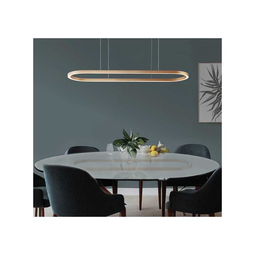 Azzardo AZ5058 - LED Prigušivi luster na sajli ELENA LED/60W/230V 150 cm zlatna