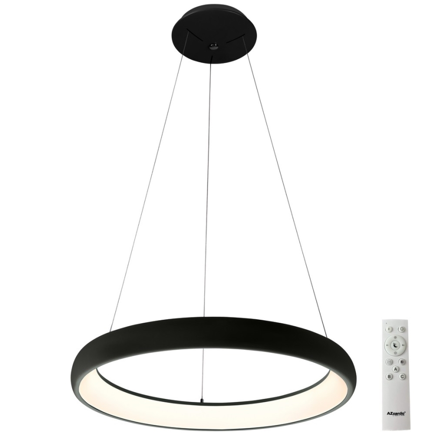 Azzardo AZ5060 - LED Prigušivi luster na sajli ANTONIO LED/32W/230V crna + daljinski upravljač