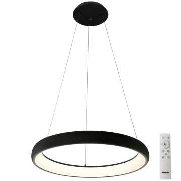 Azzardo AZ5066 - LED prigušivač lustera na užetu ANTONIO LED/80W/230V crna + daljinski upravljač