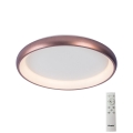 Azzardo AZ5071 - LED stropna svjetiljka s prigušivanjem ANTONIO LED/50W/230V smeđa + daljinski upravljač