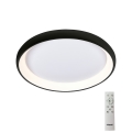 Azzardo AZ5072 - LED stropna svjetiljka s prigušivanjem ANTONIO LED/50W/230V crna + daljinski upravljač