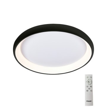 Azzardo AZ5072 - LED stropna svjetiljka s prigušivanjem ANTONIO LED/50W/230V crna + daljinski upravljač