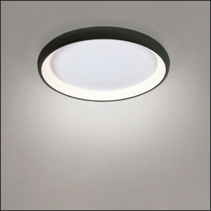 Azzardo AZ5072 - LED stropna svjetiljka s prigušivanjem ANTONIO LED/50W/230V crna + daljinski upravljač