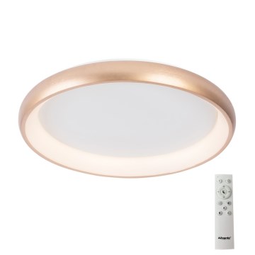 Azzardo AZ5076 - LED stropna svjetiljka s prigušivanjem ANTONIO LED/80W/230V zlatna + daljinski upravljač
