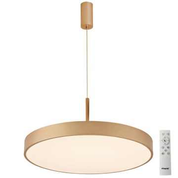 Azzardo AZ5089 - LED prigušivač lustera na užetu MARCELLO LED/30W/230V zlatna + daljinski upravljač