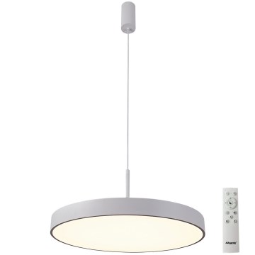 Azzardo AZ5090 - LED Prigušivi luster na sajli MARCELLO LED/60W/230V bijela + daljinski upravljač