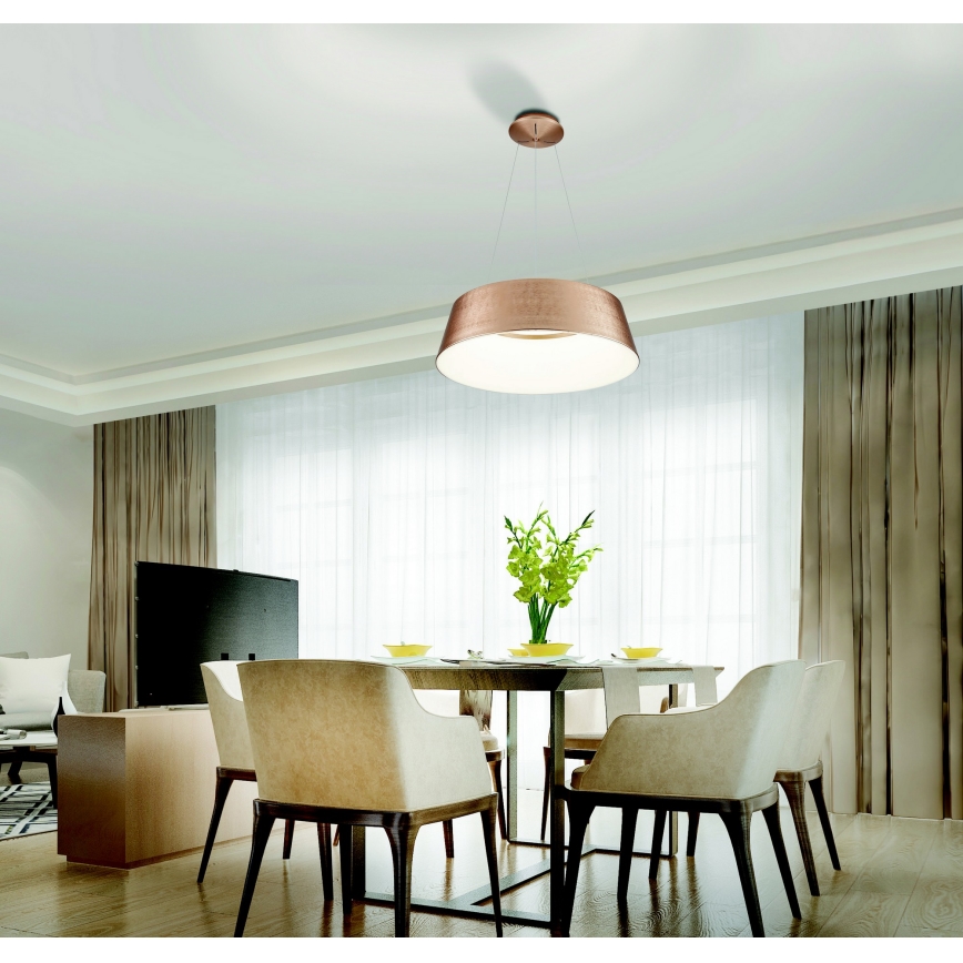 Azzardo AZ5095 - LED Prigušivi luster na sajli EMMA LED/60W/230V zlatna + daljinski upravljač