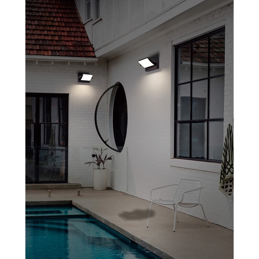 Azzardo AZ5340 - LED Vanjska zidna svjetiljka sa senzorom DURANTE LED/21W/230V IP54
